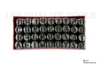 36 Pc 3 8  Steel Metal Punch Letter   Number Stamp Stamping Kit Set Case