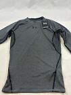 Mens Under Armour Heatgear Gray Long Sleeve Compression Shirt Medium 1257471 Nwt