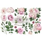 Prima Marketing Re-design Decor Transfers 6 x12  3 sheets-delicate Roses