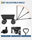 Heavy Duty Poly Dump Cart Garden Cart Quick Release Dump Wagon For Yard