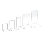 Jes Very Small 65mm Wire Strut Plate Display Stand White  size 2  10 Pack 