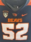 Oregon State Beavers Osu Game Used Worn Nike Football Jersey Rare Graduate Patch