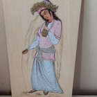 Vintage Signed Persian Miniature Paintings On Camel Bone