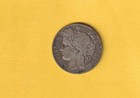 France 1 Franc 1887 A   Circulated Silver Coin   Fine   Very Fine Condition