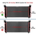 34  Core Radiator  2423 Fit Chevy Silverado 1500 Gmc Yukon Cadillac 4 8 5 3 6 0l