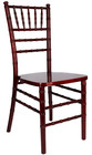19 - Chiavari Chair - Mahogany  Red Wine Toughwood  with Cushions 