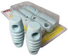 Mfj-16c06   6-pack Real Glazed Ceramic  dog Bone  Antenna Insulator