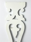 Vtg Shabby Baluster White Painted Wood 28  T X 8 5  W  inv  1 