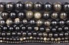 Natural Golden Obsidian Gemstone Round Beads 4mm 6mm 8mm 10mm 12mm 16mm 15 5 