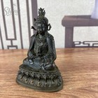 Authentic Bronze Damo Buddha Statue Ancient Chinese Artifact Tibet 19th Century