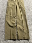 Vintage 1950s Us Military Army Trousers 32  31x32  Wool Ucw 1-55 Brown Green