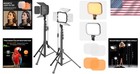 2-pack Video Light  Portable 3000-5500k Cri97  Studio Lights With 62  Tripod    