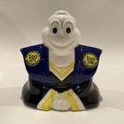 Michelin Man Bibendum Kimono Piggy Bank Pottery Figure Unused