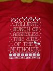 Unisex Ugly Christmas Sweater Vacation Santa Funny Women s Mens Red Size Meduim
