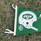 Vintage 1967 New York Jets Full Size Felt Pennant Nfl Green