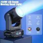 Rgbw Led Beam Moving Head Light 250w Gobo Stage Dj Disco Party Dmx Spot Lighting