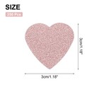 250pcs Heart Confetti Glitter Confetti Table Decor 1 18x1 18inch rose Gold