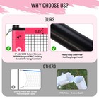 20ft Outdoor Volleyball   Badminton Combo Net Set For Backyard Beach With Adj   