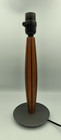Vintage Mid Century Wooden Danish Table Lamp  Tested