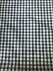 Vintage Gingham Lawn Fabric Green Cotton Blend 1 4  Check Dolls Quilt 2 3 Yd 44w