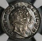 1690 6 5 Ngc Au 58 William Mary 4 Pence Error Groat Great Britain Coin 23110704c