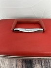 Vintage Red  samsonite Silhouette Hard Shell Train Luggage Case  No Key