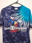 Walt Disney World 2017 Fantasia Sorcerer Mickey T-shirt Blue Tie Dye - Size M