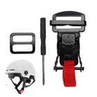 Motorcycle Helmet Quick Release Buckle Kit Ratcheted Chin Strap Adapter 