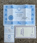1985 Cabbage Patch Kids Preemie  Boy - Hm 4 - Paci - Birth Certificate  - Diaper