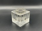 Antique Victorian Crystal Cut Glass Inkwell