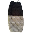 Muk Luks Knit Black   Gray Reversible Boot Topper