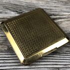 Vintage Richard Hudnut Detailed Gold Makeup Powder Compact Beauty Vanity