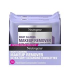 Neutrogena Makeup Remover Night Calming Cleansing Towelettes  25 Ct  Twin Pack