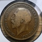 1919 Penny Great Britain George V - Actual Coin Shown - Free Shipping Inv 144
