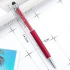 Metal Ballpoint Pen Crystal Pen Touch Screen Stationery Supplies 2 In 1 Creative