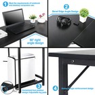 L-shaped Corner Computer Gaming Desk Home Office Laptop Study Workstation Table