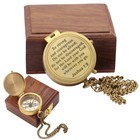 Compass     Brass Directional Vintage Compass Engraved With    be Strong