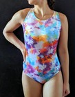 Gk Elite Gymnastics Leotard Racerback Tie-dye Velvet Foil Multi Size Axs