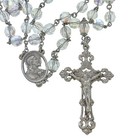 Vintage Inri Sterling Silver 925 Crystal Beaded Religious Crucifix Rosary 32 