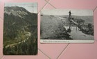 2 Vintage 1912 Postcards South Dakota Ditcher North Avon Spearfish Canon Black 