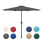7 5 9 10 ft Patio Umbrella Market Table Umbrella Outdoor W push Button Tilt  