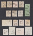 Mauritius  Collection Of Gv  Gvi And Qe2 Perfinned Stamps