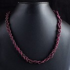 Fashionista Rare 200 Cts Natural Untreated Pure Red Garnet Beads Necklace