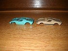 Aurora Model Motoring Ford Gt Bodies - 2 Bodies Tan And Turquoise