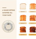 4 Slice Toaster  Retro Stainless Steel Toasters With Bagel Defrost Cancel F   a3
