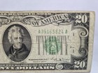 1934b  20 Federal Reserve Note-boston Error Circulated  6 Digit 1-6 Serial  