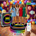 360 Photo Video Booth Platform With Rotating Camera Wedding Party Rent
