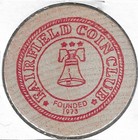 2003  Fairfield Ca Coin Club 30th Anniversary  Token  Wooden Nickel
