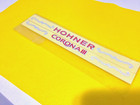 Accordion Sticker  For Hohner Corona I I I Red Silver