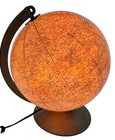 Vintage Replogle Comprehensive 10  World Globe - Illuminated Lighted Light Lamp